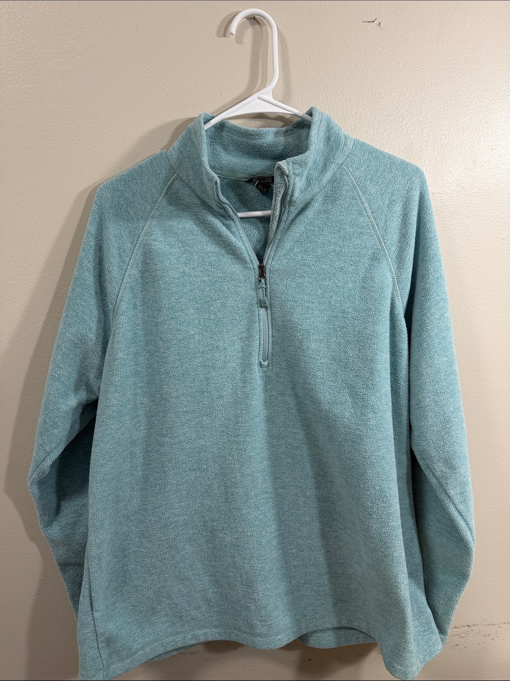 Eddie Bauer Half-Zip Fleece Pullover - Seafoam size XL